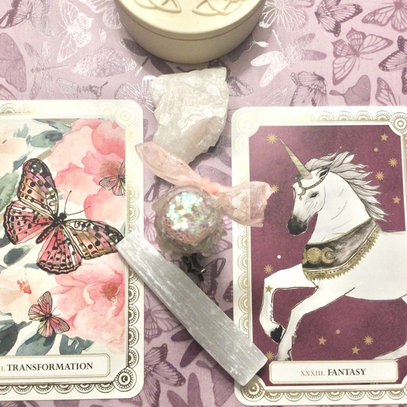 ⭐️SOLD⭐️ Love Spell Jar Set with Natural Rose Quartz and Selenite Wand - Picture 3 of 4